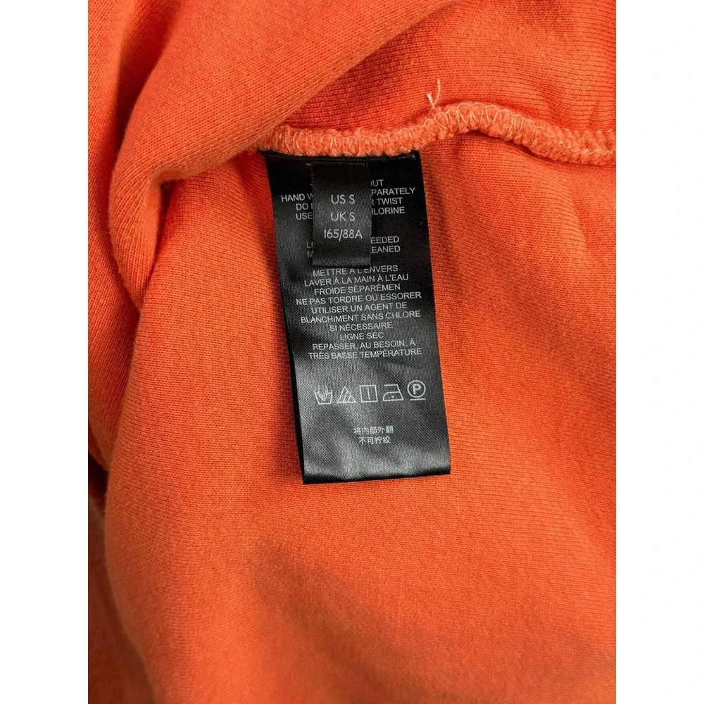 Free People We The Free Hoodie Womens Small Orange Snap Henley Pullover Pockets - Picture 7 of 9